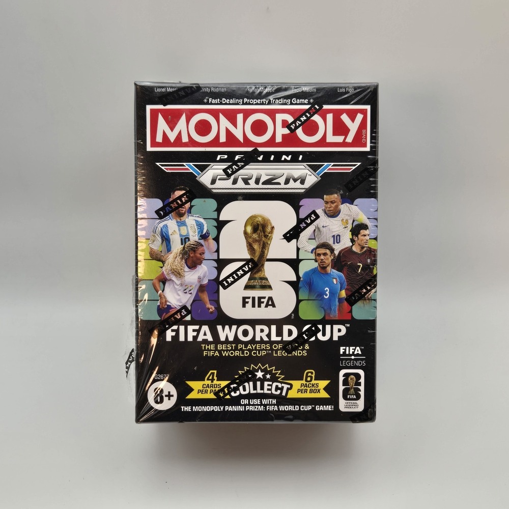 2026 Panini Prizm FIFA World Cup Monopoly Trading Card Box 6 Packs Sealed